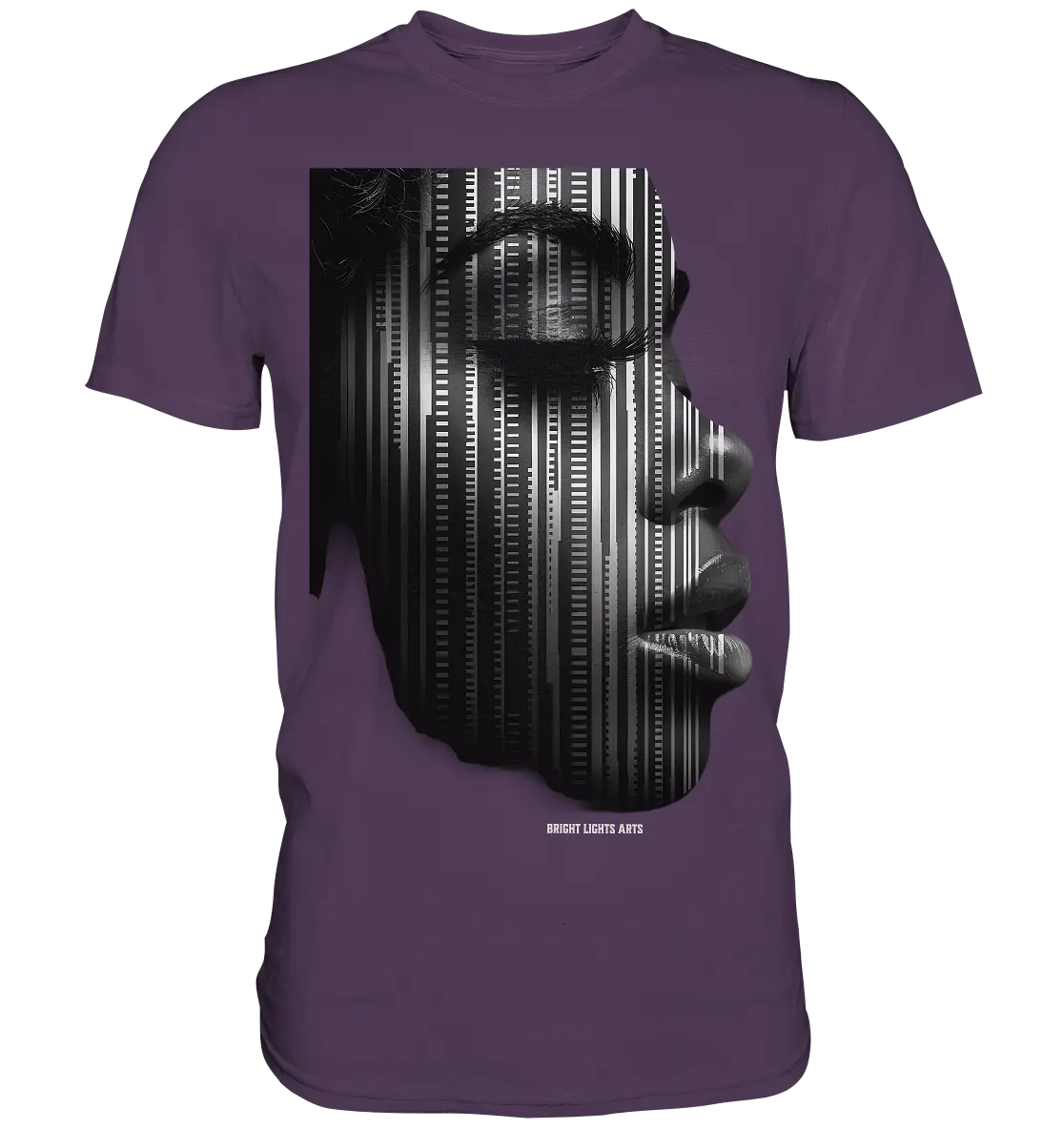 Digitale Identität – Moderne Kunst zwischen Mensch & Code - Premium Shirt Bright Lights Arts
