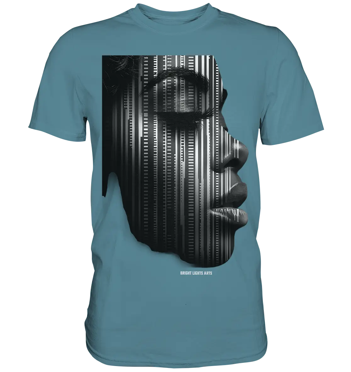 Digitale Identität – Moderne Kunst zwischen Mensch & Code - Premium Shirt Bright Lights Arts
