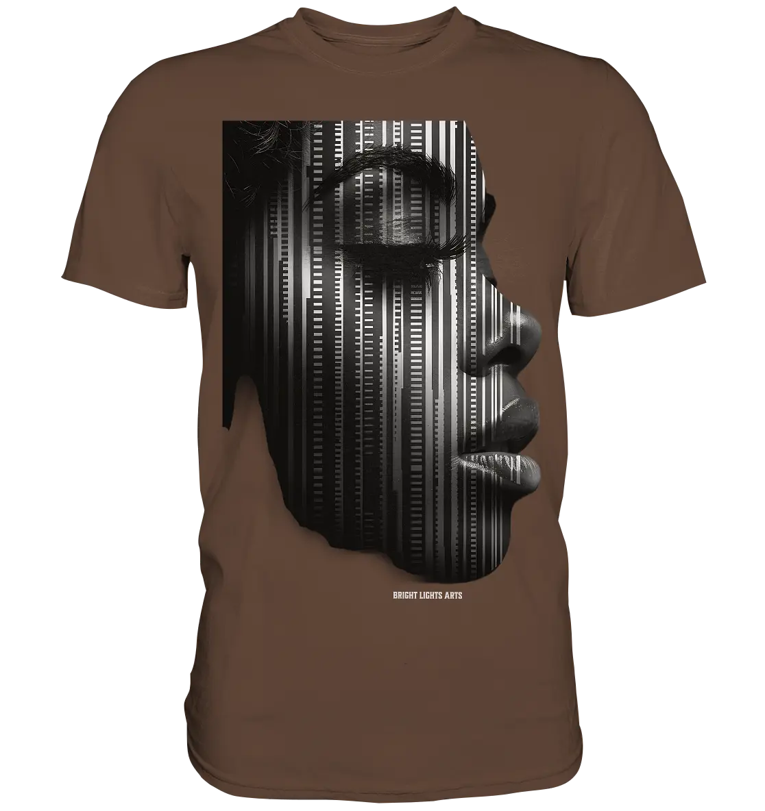 Digitale Identität – Moderne Kunst zwischen Mensch & Code - Premium Shirt Bright Lights Arts