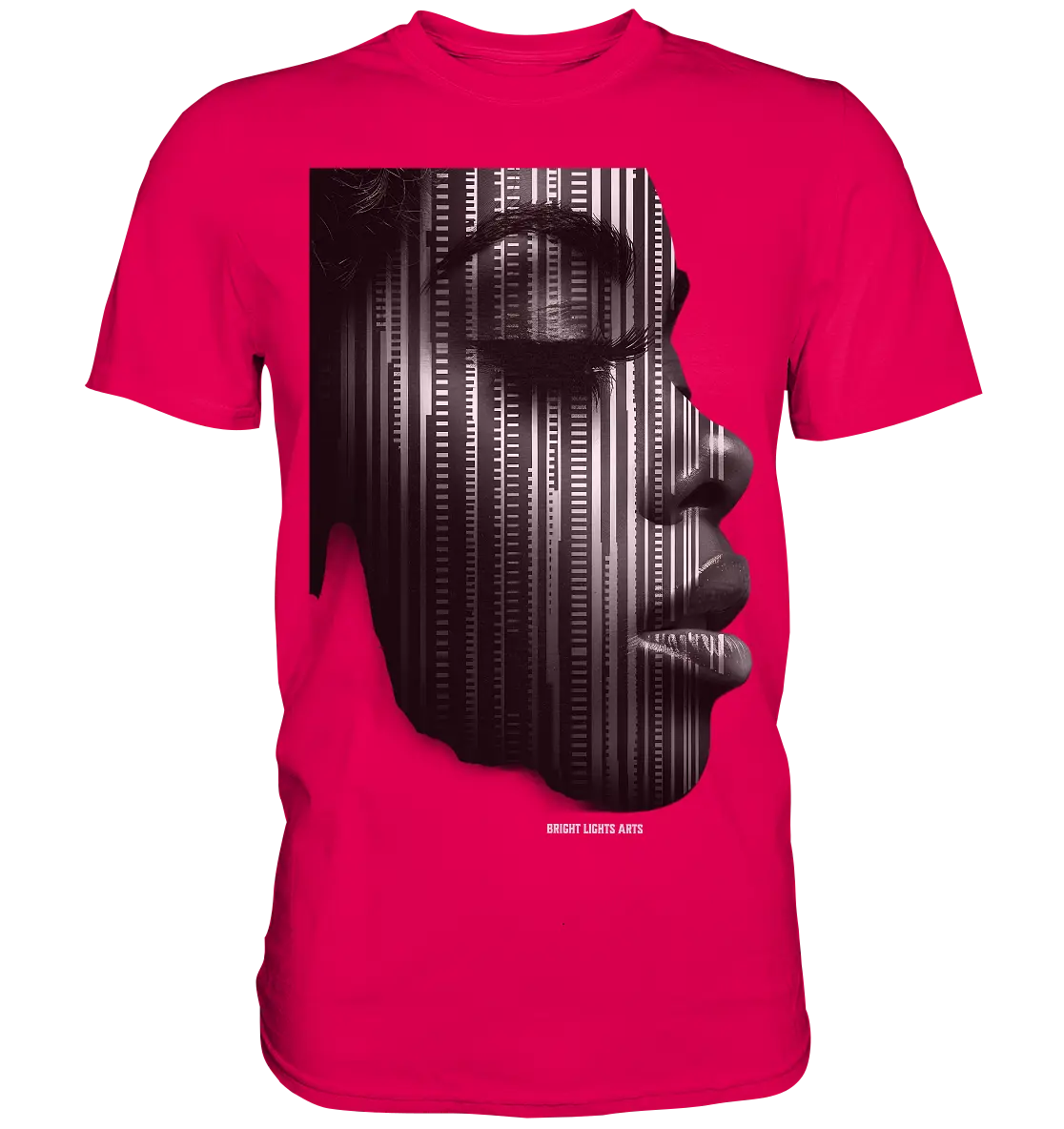 Digitale Identität – Moderne Kunst zwischen Mensch & Code - Premium Shirt Bright Lights Arts