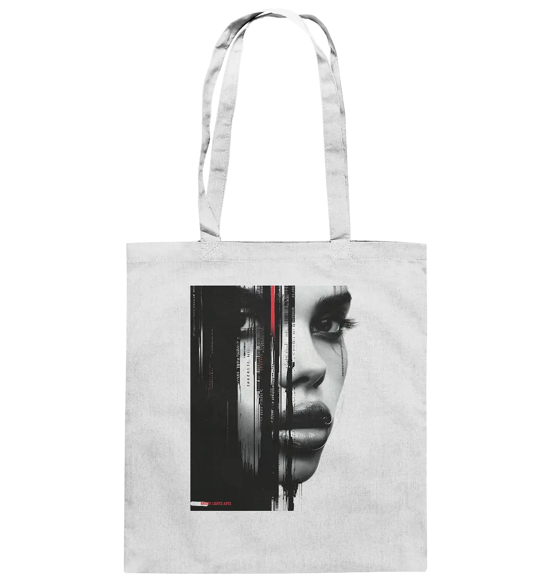 Digitales Mysterium: Fragmentierte Schönheit - Baumwolltasche Bright Lights Arts
