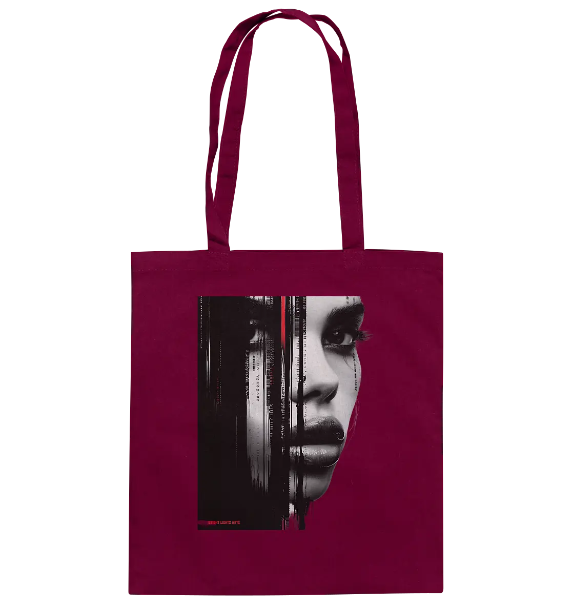 Digitales Mysterium: Fragmentierte Schönheit - Baumwolltasche Bright Lights Arts