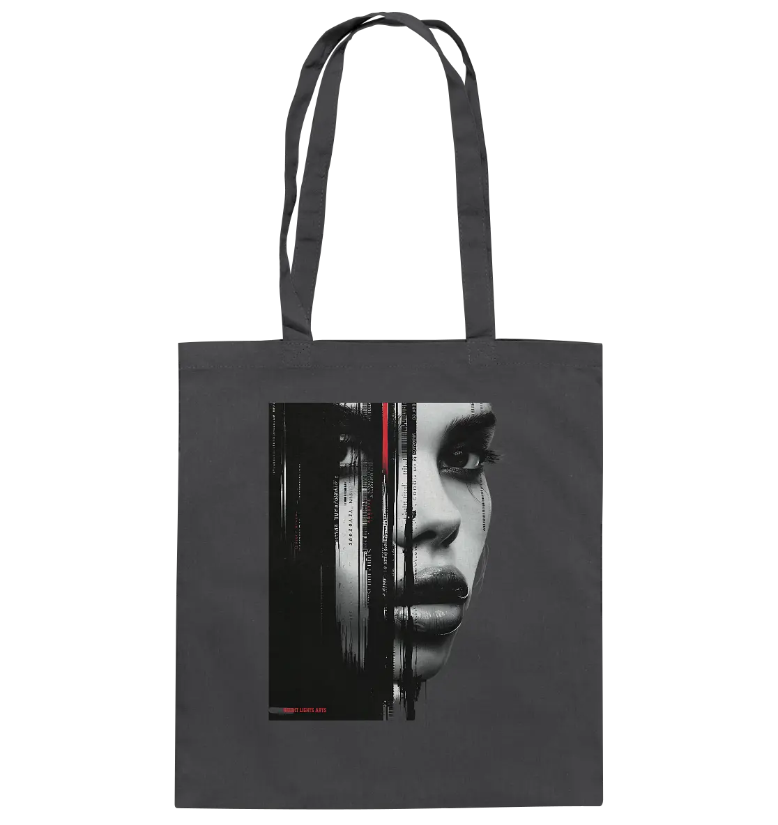 Digitales Mysterium: Fragmentierte Schönheit - Baumwolltasche Bright Lights Arts