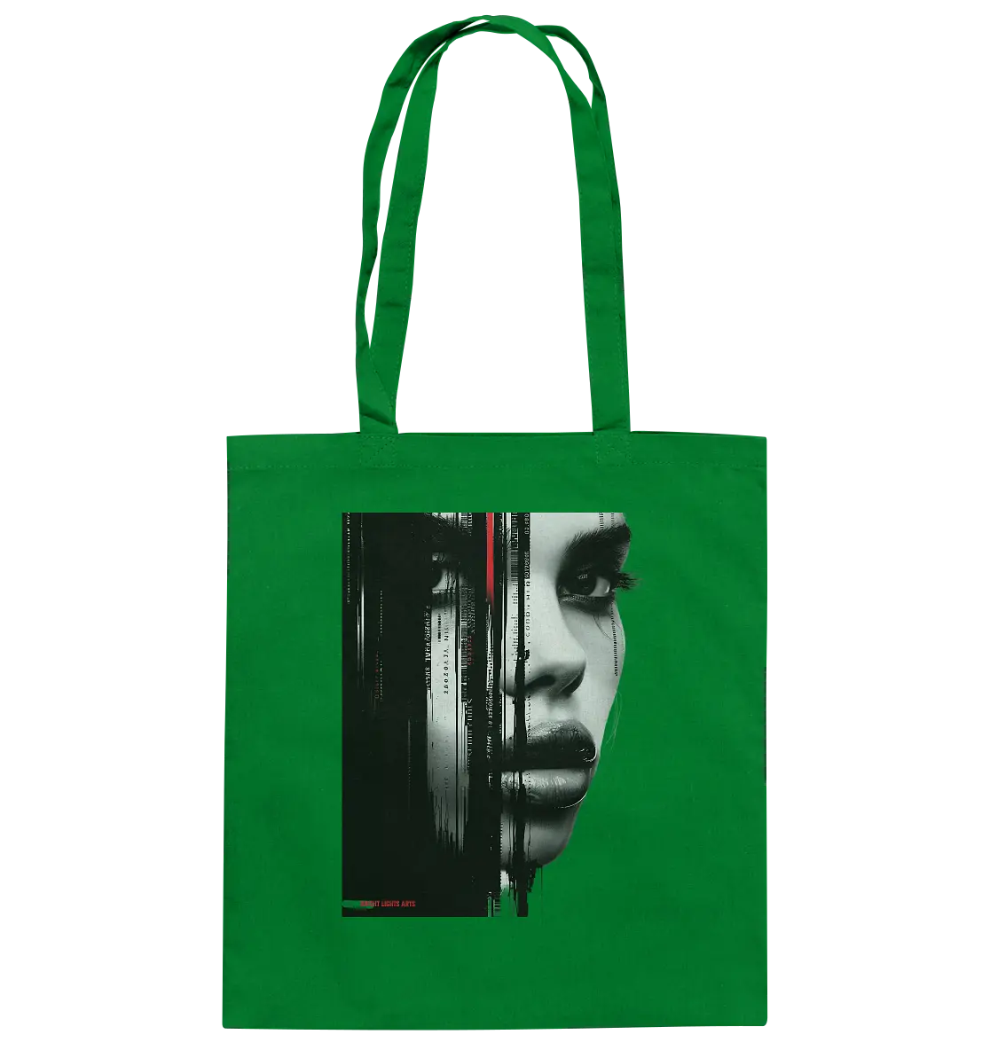 Digitales Mysterium: Fragmentierte Schönheit - Baumwolltasche Bright Lights Arts