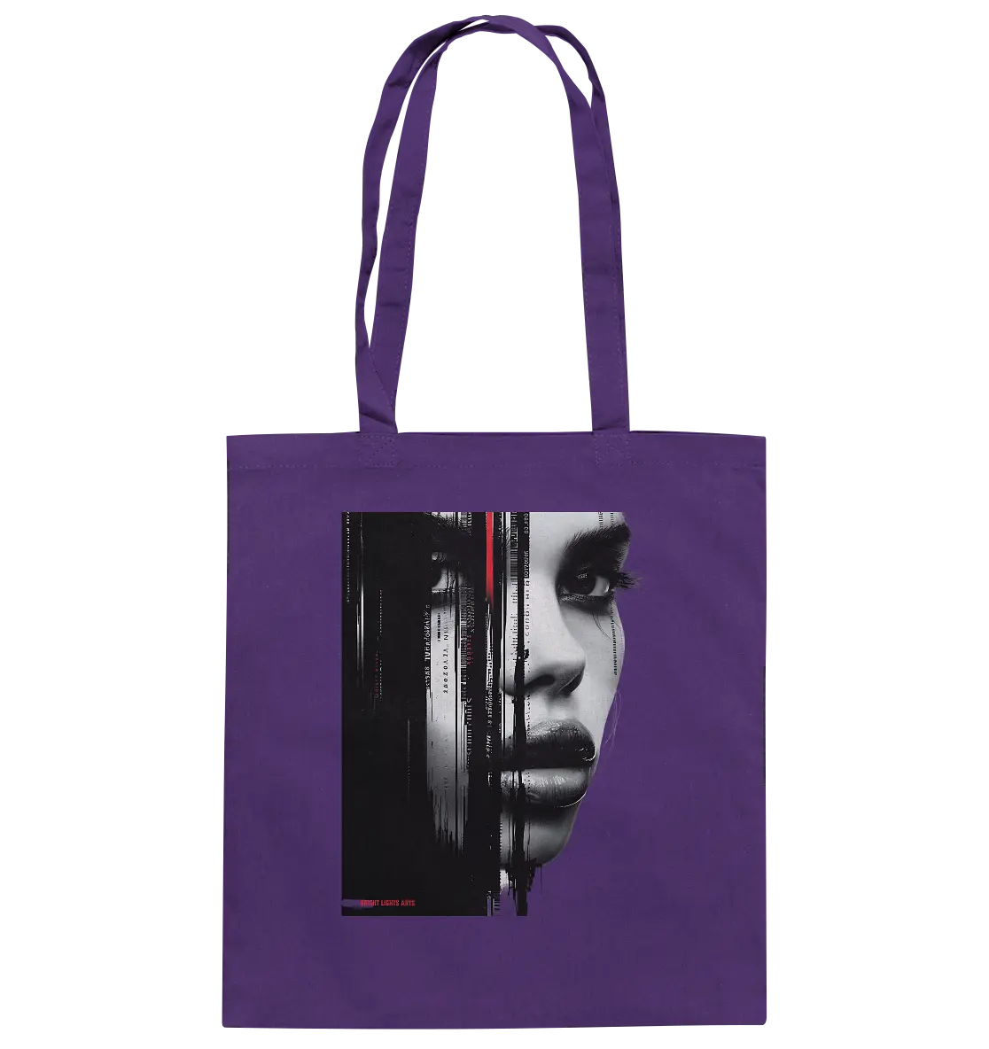 Digitales Mysterium: Fragmentierte Schönheit - Baumwolltasche Bright Lights Arts