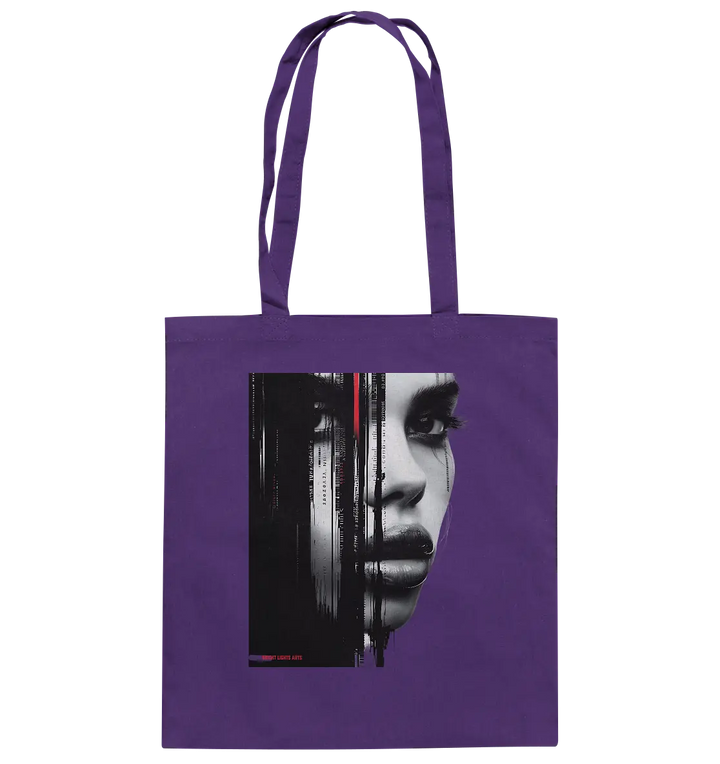 Digitales Mysterium: Fragmentierte Schönheit - Baumwolltasche Bright Lights Arts