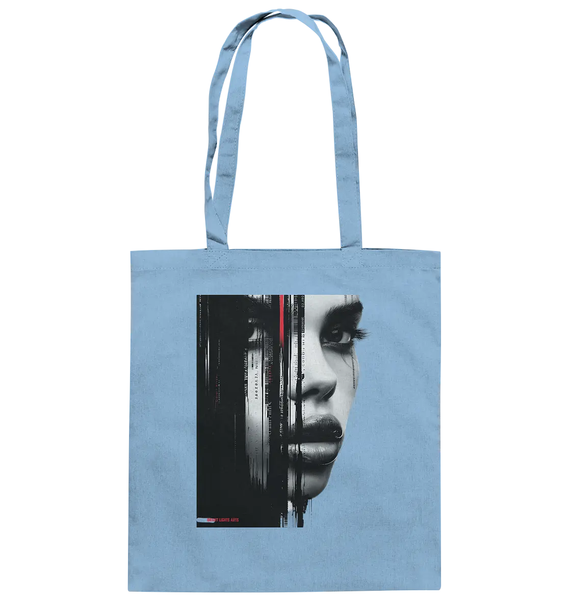 Digitales Mysterium: Fragmentierte Schönheit - Baumwolltasche Bright Lights Arts