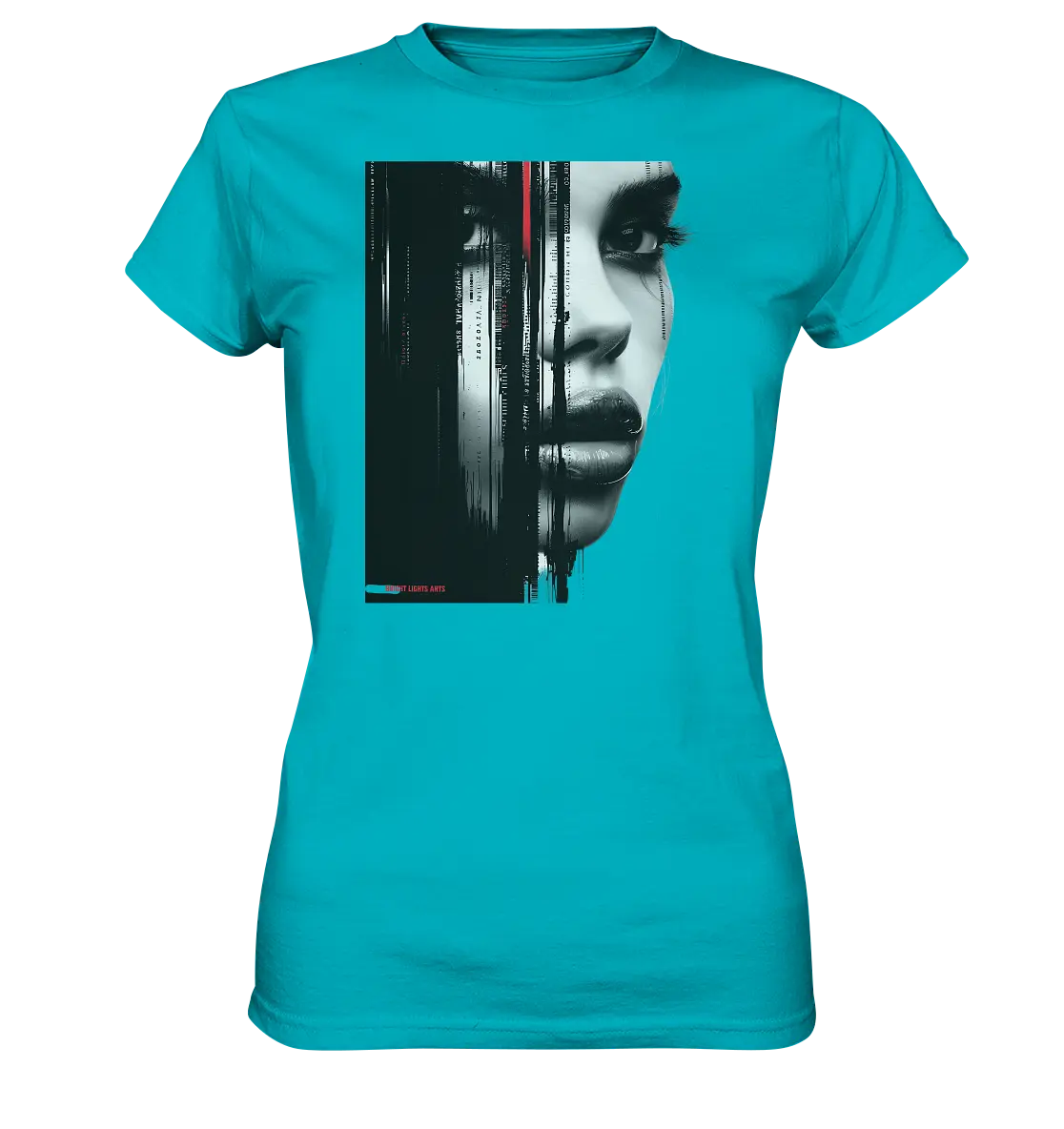 Digitales Mysterium: Fragmentierte Schönheit - Ladies Premium Shirt Bright Lights Arts
