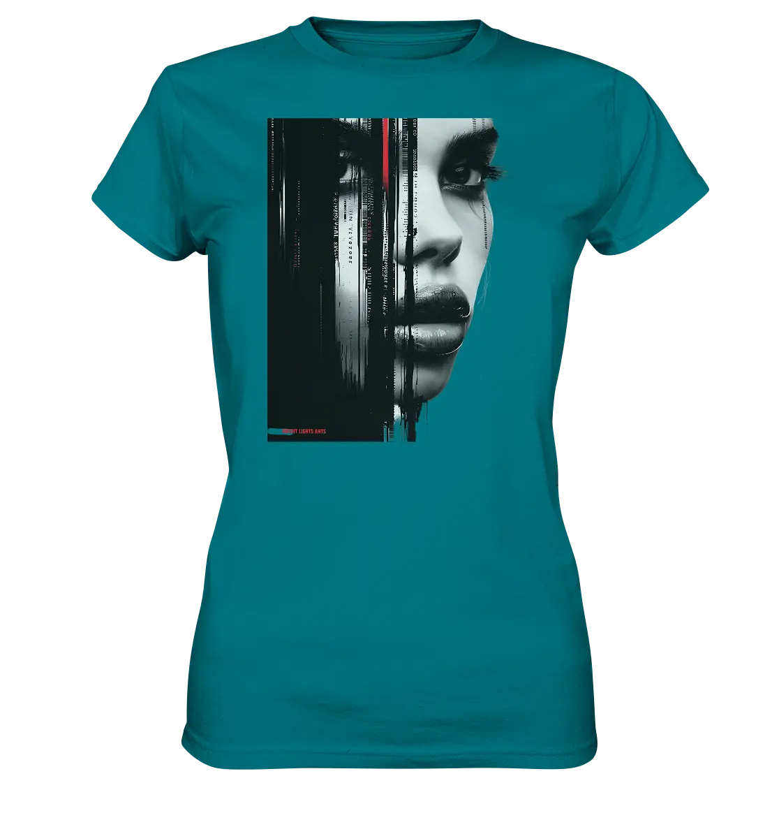 Digitales Mysterium: Fragmentierte Schönheit - Ladies Premium Shirt Bright Lights Arts
