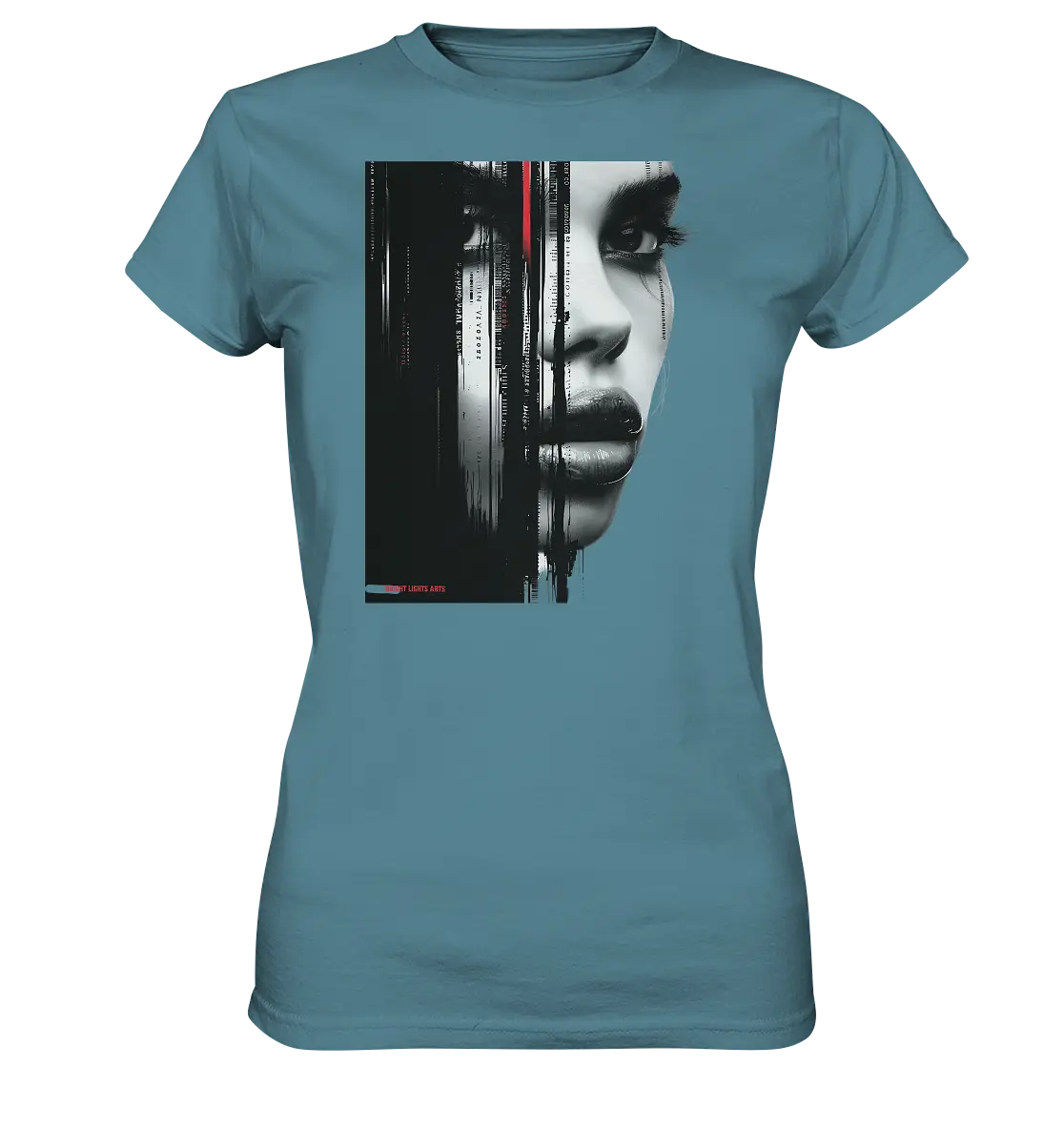 Digitales Mysterium: Fragmentierte Schönheit - Ladies Premium Shirt Bright Lights Arts