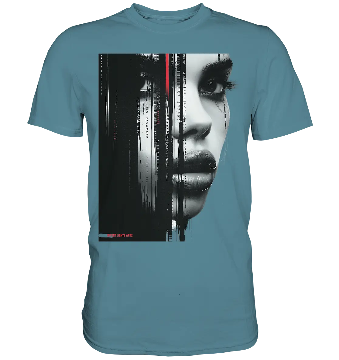Digitales Mysterium: Fragmentierte Schönheit - Premium Shirt Bright Lights Arts