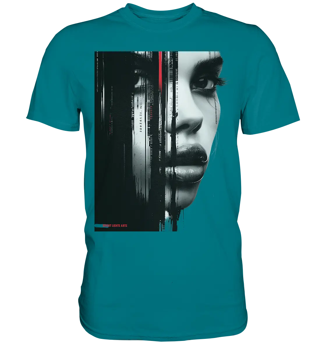 Digitales Mysterium: Fragmentierte Schönheit - Premium Shirt Bright Lights Arts