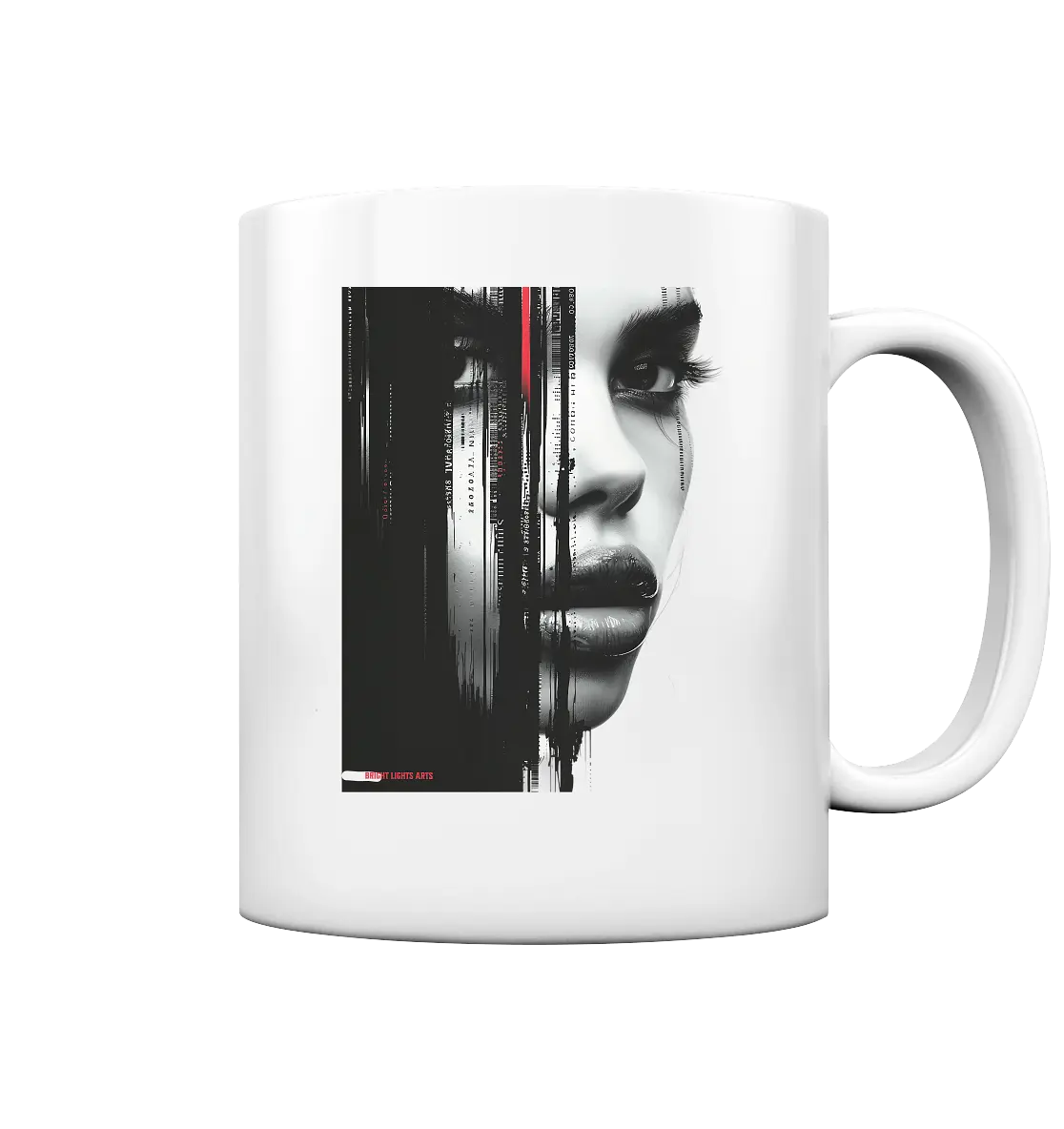 Digitales Mysterium: Fragmentierte Schönheit - Tasse glossy Bright Lights Arts