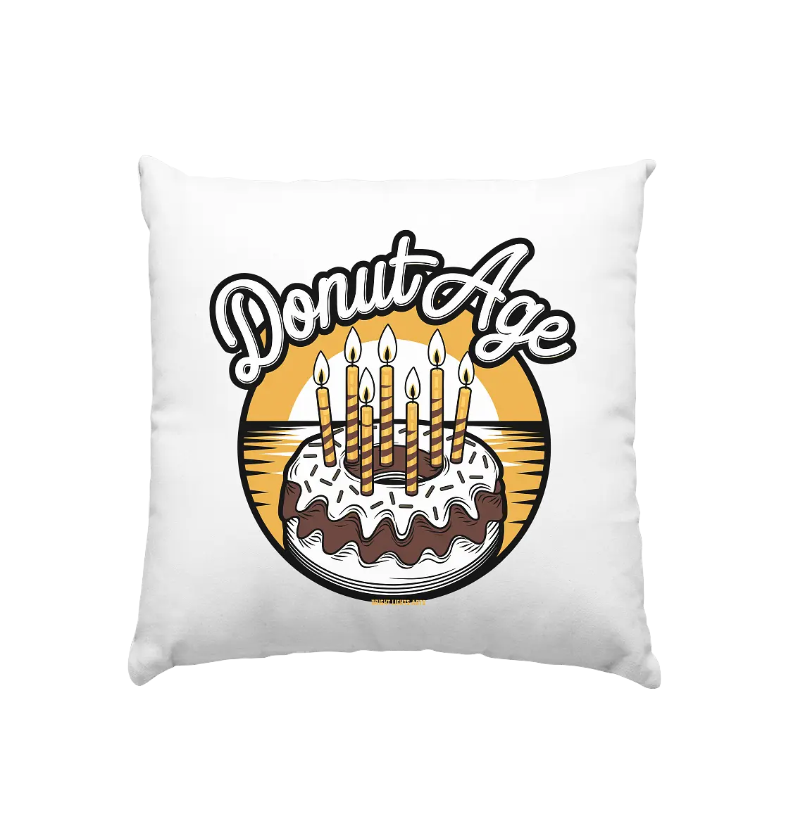 Donut Age - Süße Feiern mit Humor - Kissen 40x40cm Bright Lights Arts