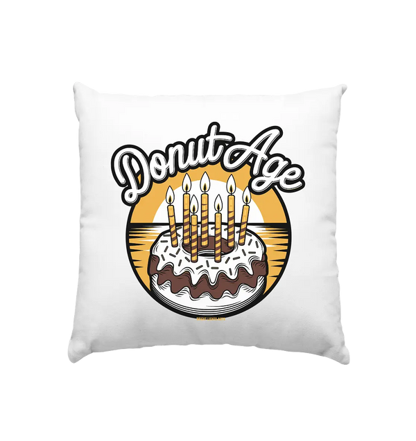 Donut Age - Süße Feiern mit Humor - Kissen 40x40cm Bright Lights Arts