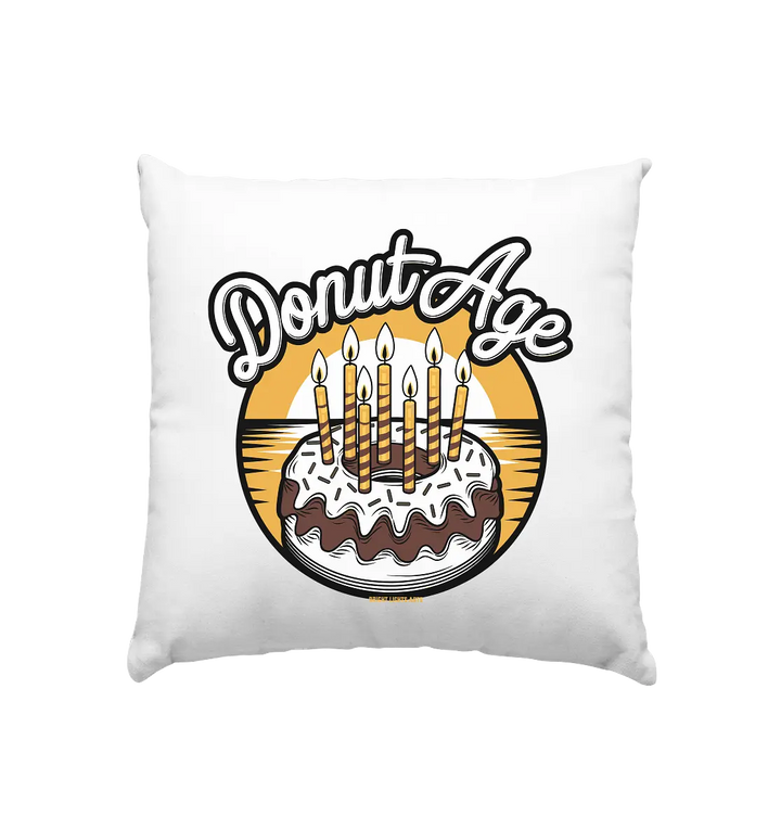 Donut Age - Süße Feiern mit Humor - Kissen 40x40cm Bright Lights Arts