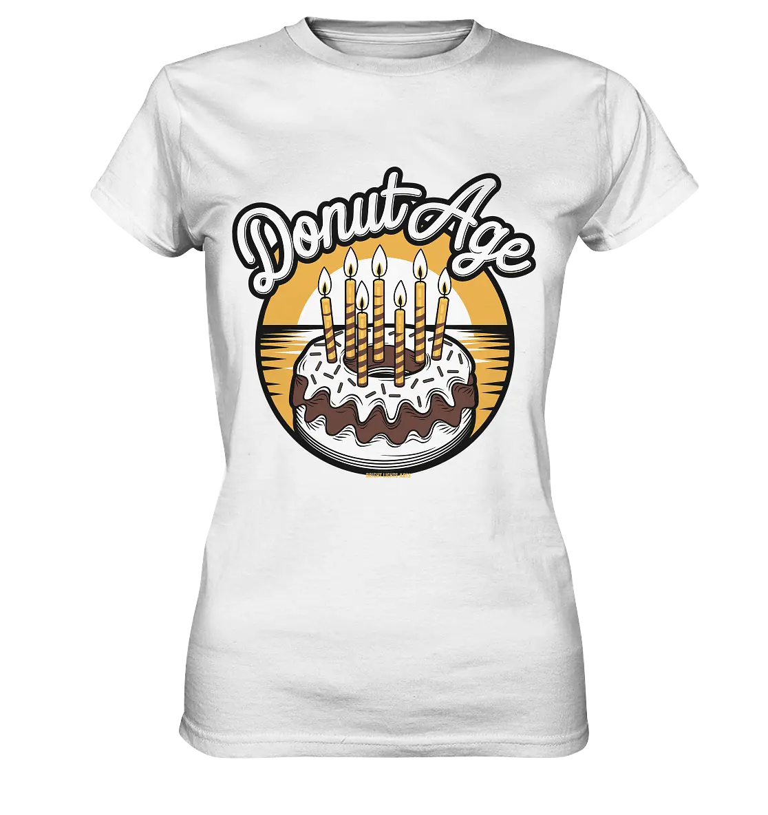 Donut Age - Süße Feiern mit Humor - Ladies Premium Shirt Bright Lights Arts
