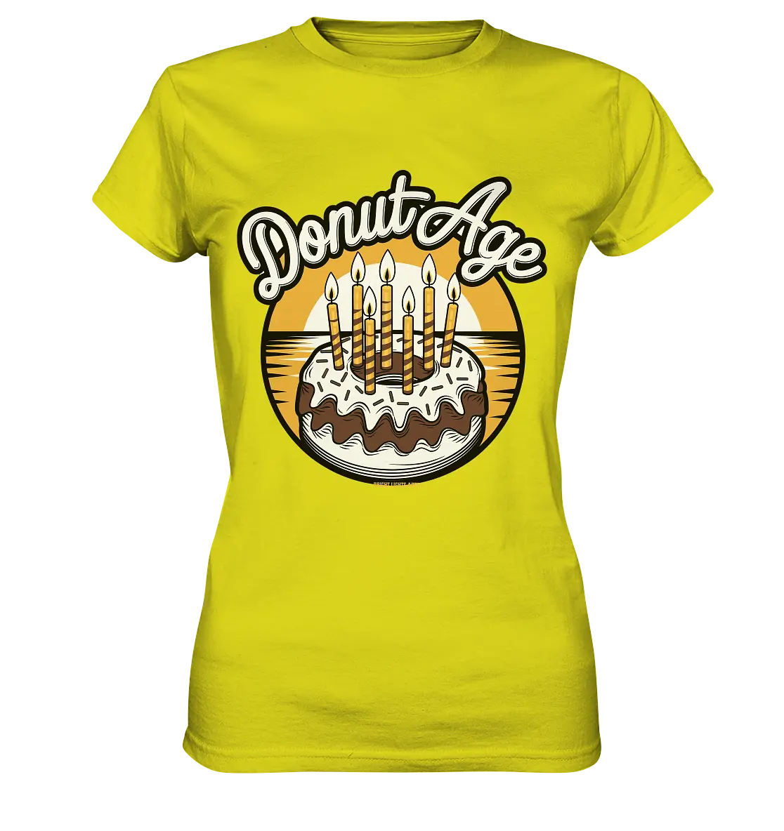 Donut Age - Süße Feiern mit Humor - Ladies Premium Shirt Bright Lights Arts