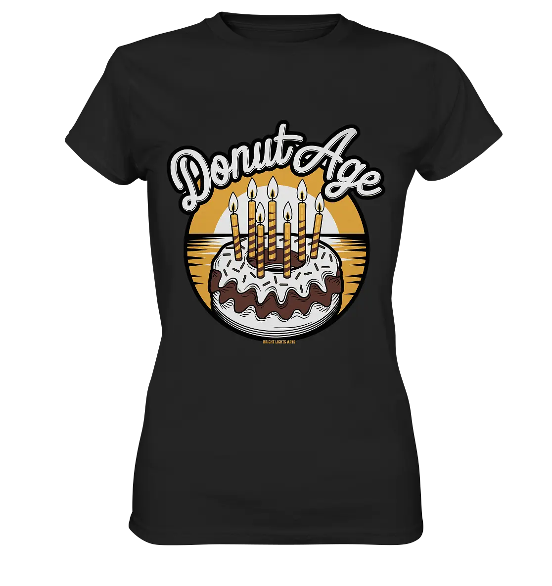Donut Age - Süße Feiern mit Humor - Ladies Premium Shirt Bright Lights Arts