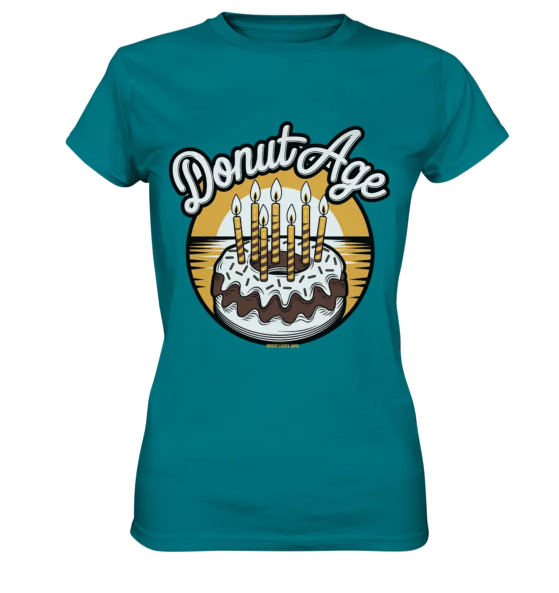 Donut Age - Süße Feiern mit Humor - Ladies Premium Shirt Bright Lights Arts