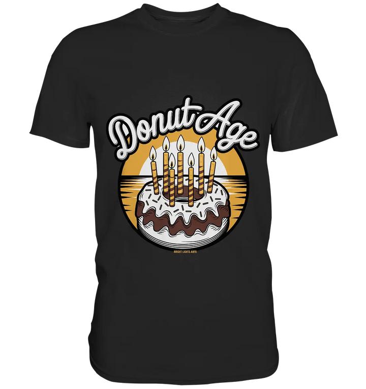 Donut Age - Süße Feiern mit Humor - Premium Shirt Bright Lights Arts