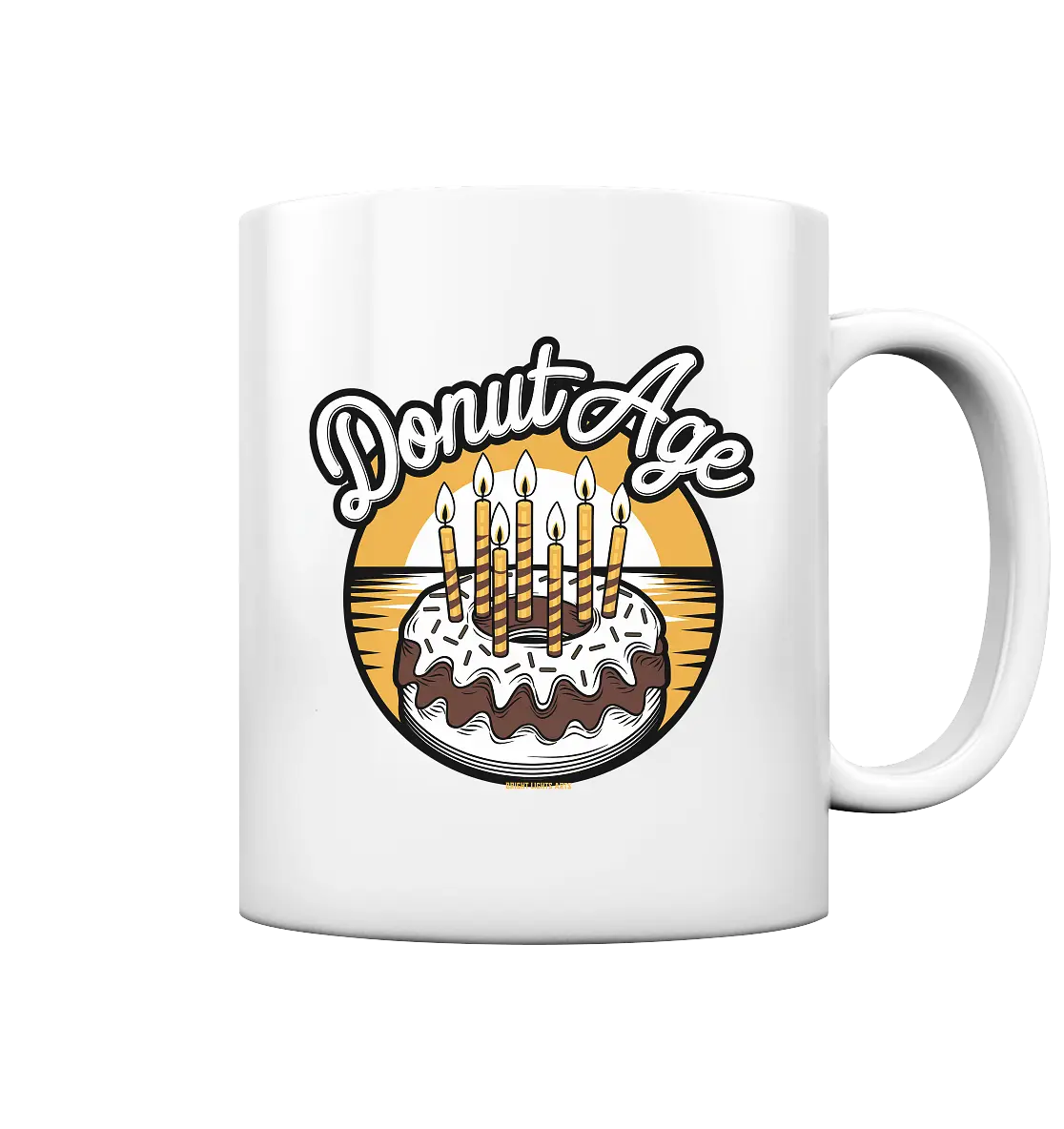 Donut Age - Süße Feiern mit Humor - Tasse glossy Bright Lights Arts