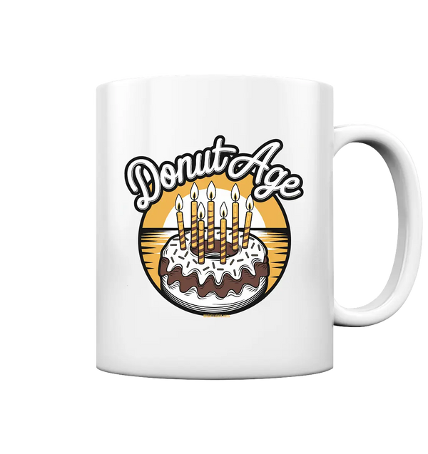 Donut Age - Süße Feiern mit Humor - Tasse glossy Bright Lights Arts