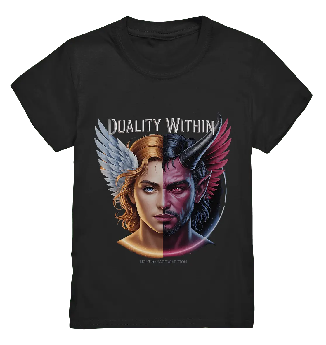 Dualität in uns – Engel & Dämon im Gleichgewicht ???????? - Kids Premium Shirt - Bright Lights Arts