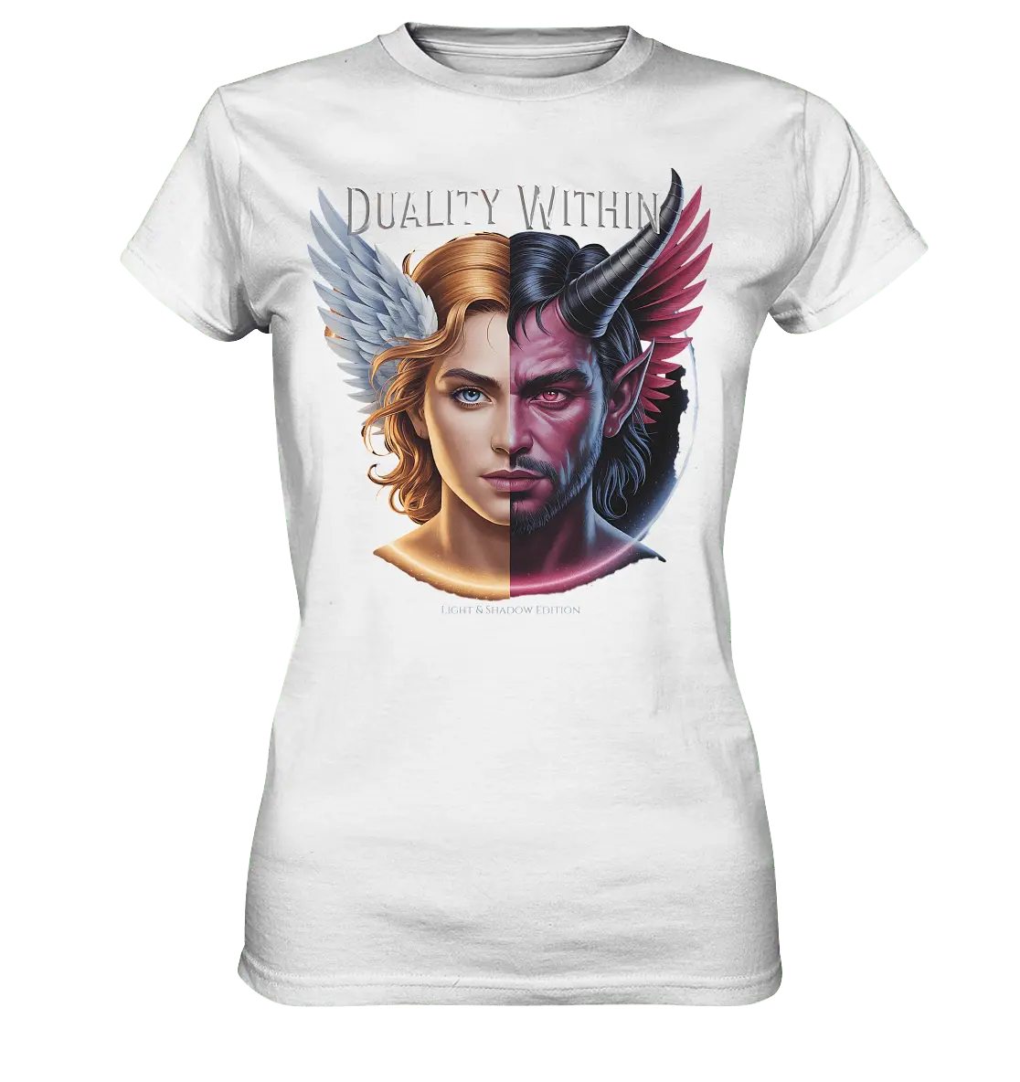 Dualität in uns – Engel & Dämon im Gleichgewicht ???????? - Ladies Premium Shirt - Bright Lights Arts