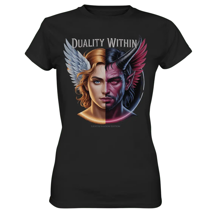 Dualität in uns – Engel & Dämon im Gleichgewicht ???????? - Ladies Premium Shirt - Bright Lights Arts