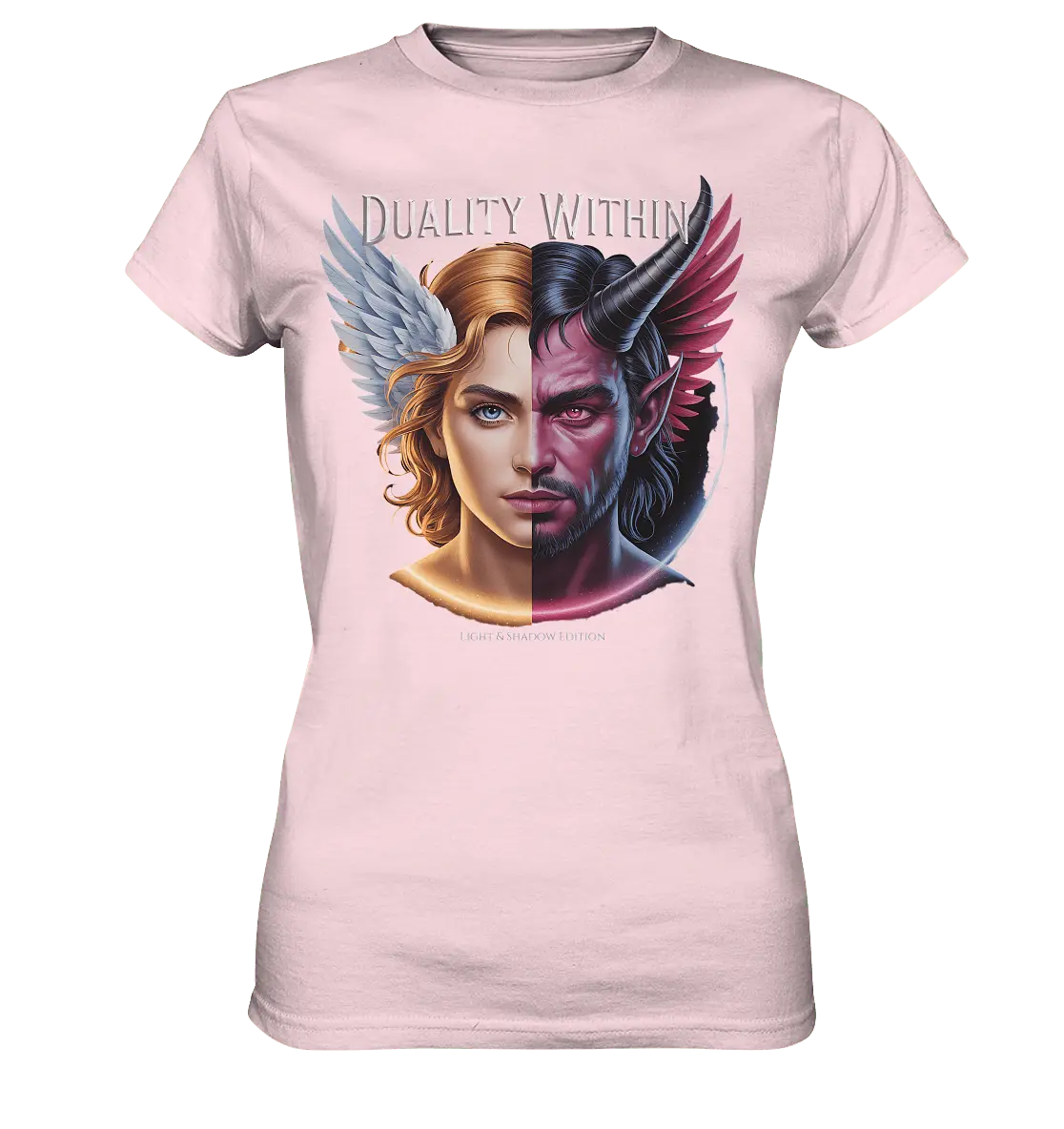 Dualität in uns – Engel & Dämon im Gleichgewicht ???????? - Ladies Premium Shirt - Bright Lights Arts