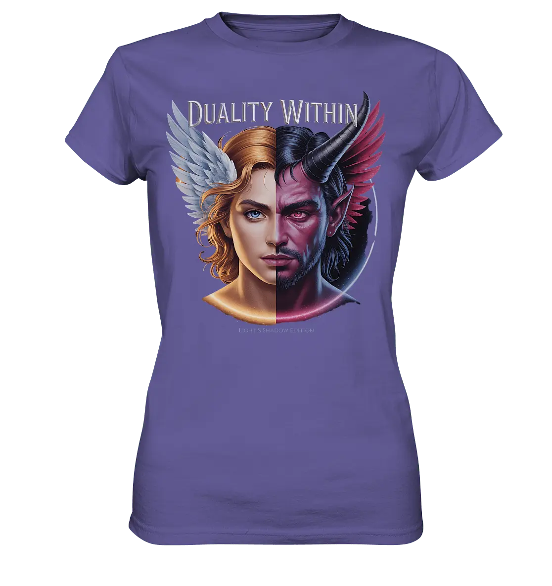 Dualität in uns – Engel & Dämon im Gleichgewicht ???????? - Ladies Premium Shirt - Bright Lights Arts