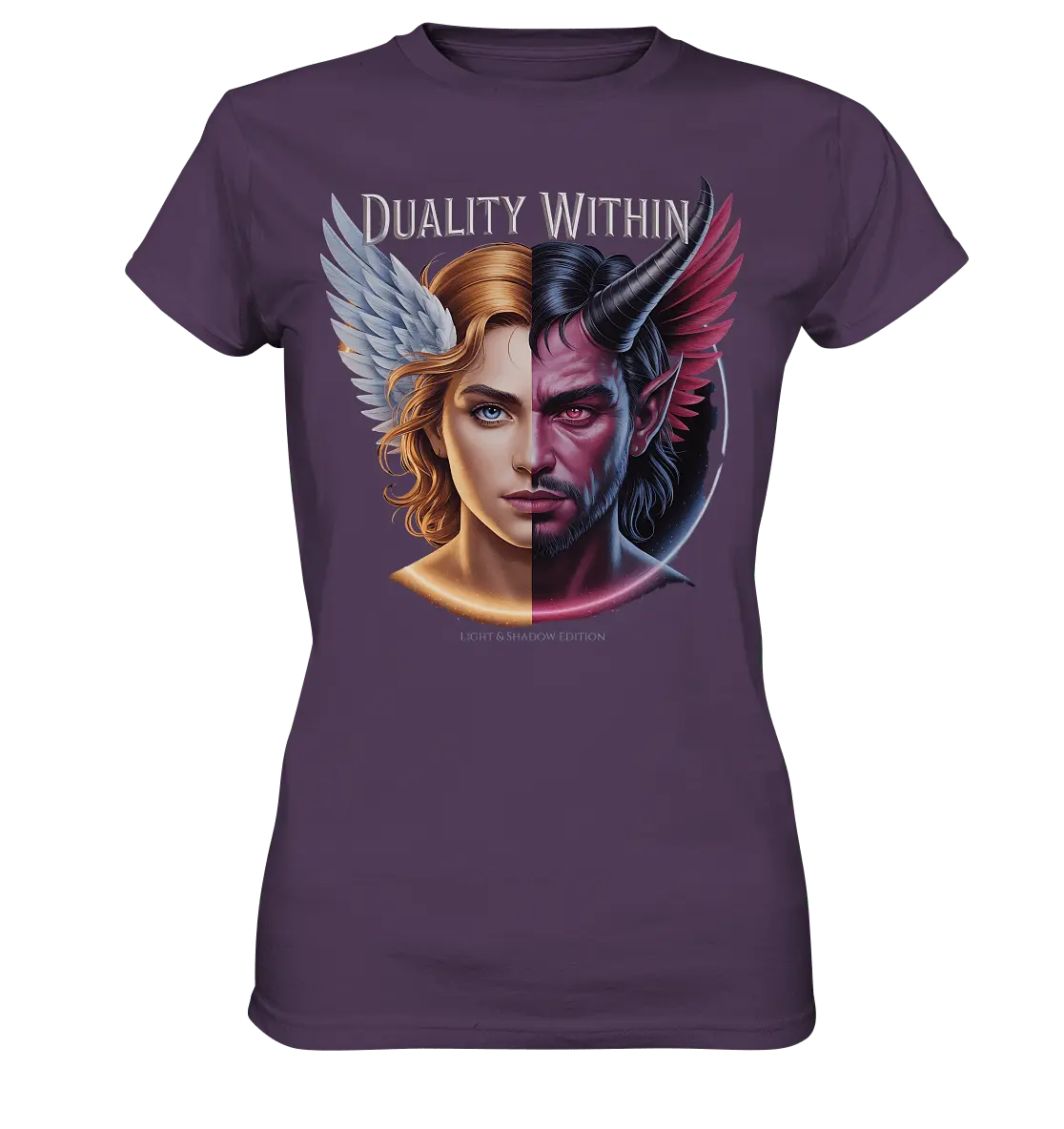 Dualität in uns – Engel & Dämon im Gleichgewicht ???????? - Ladies Premium Shirt - Bright Lights Arts