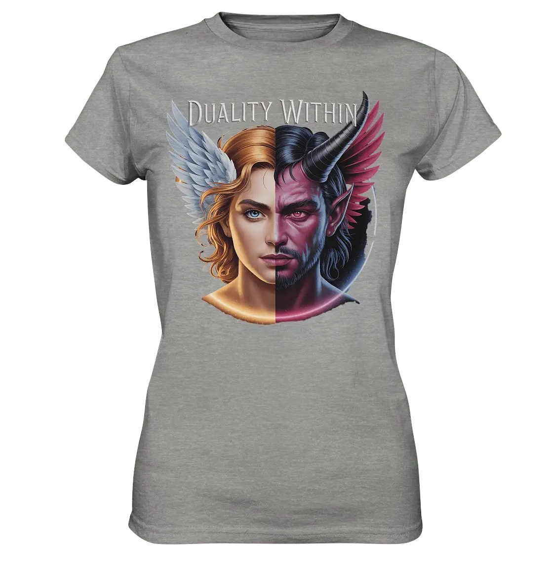 Dualität in uns – Engel & Dämon im Gleichgewicht ???????? - Ladies Premium Shirt - Bright Lights Arts