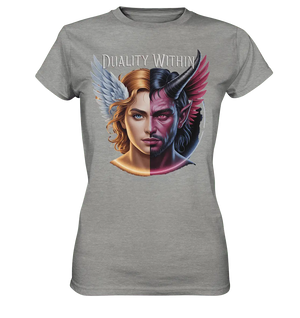 Dualität in uns – Engel & Dämon im Gleichgewicht ???????? - Ladies Premium Shirt - Bright Lights Arts