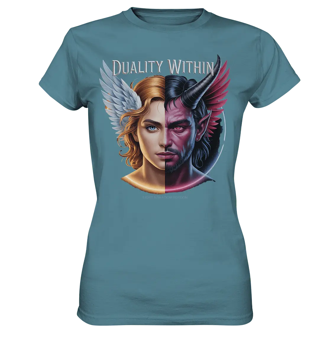 Dualität in uns – Engel & Dämon im Gleichgewicht ???????? - Ladies Premium Shirt - Bright Lights Arts