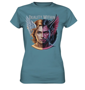 Dualität in uns – Engel & Dämon im Gleichgewicht ???????? - Ladies Premium Shirt - Bright Lights Arts