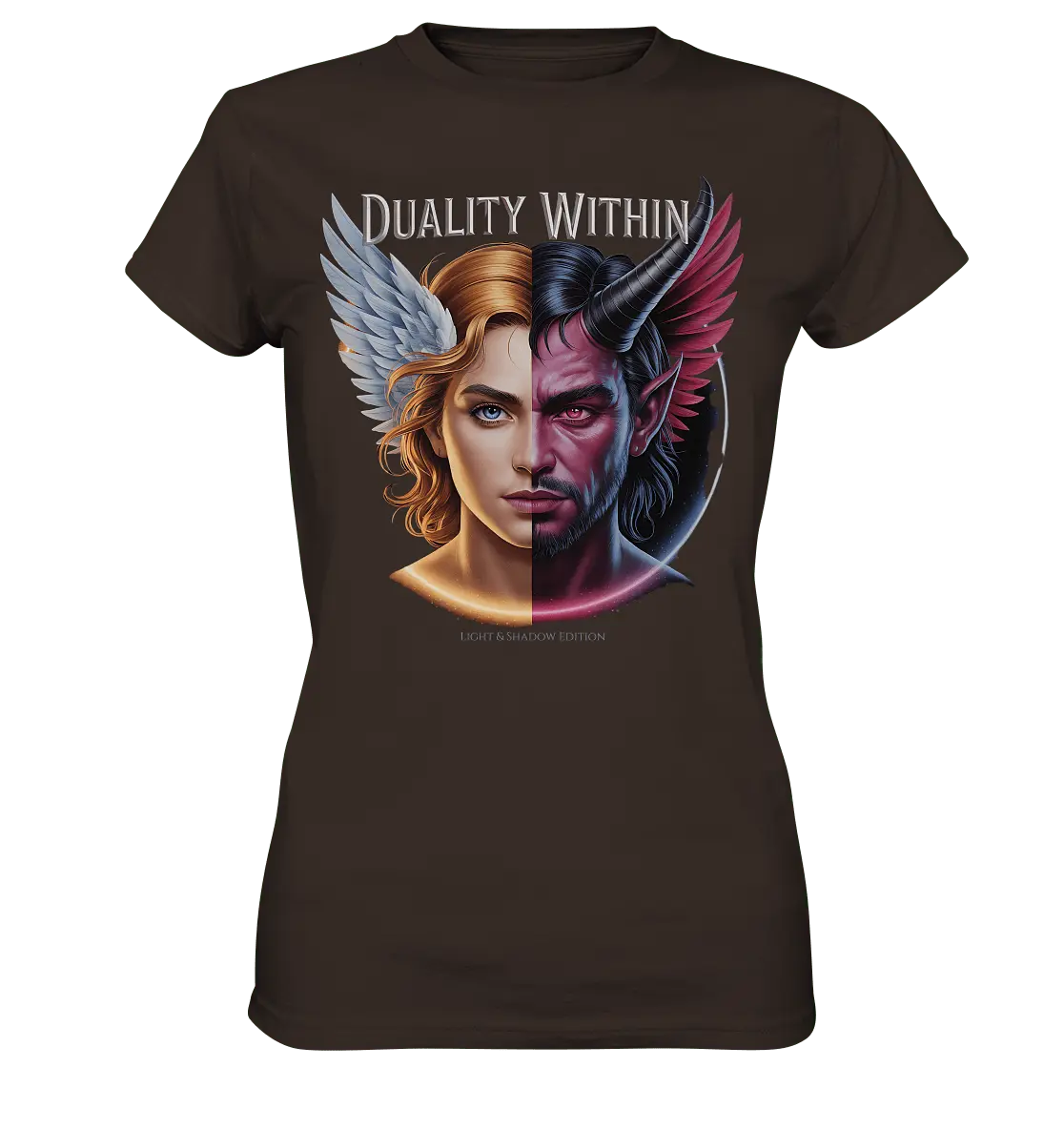 Dualität in uns – Engel & Dämon im Gleichgewicht ???????? - Ladies Premium Shirt - Bright Lights Arts