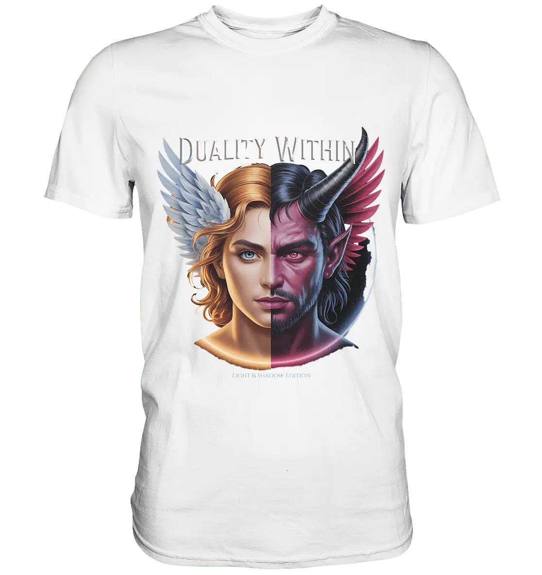 Dualität in uns – Engel & Dämon im Gleichgewicht ???????? - Premium Shirt - Bright Lights Arts