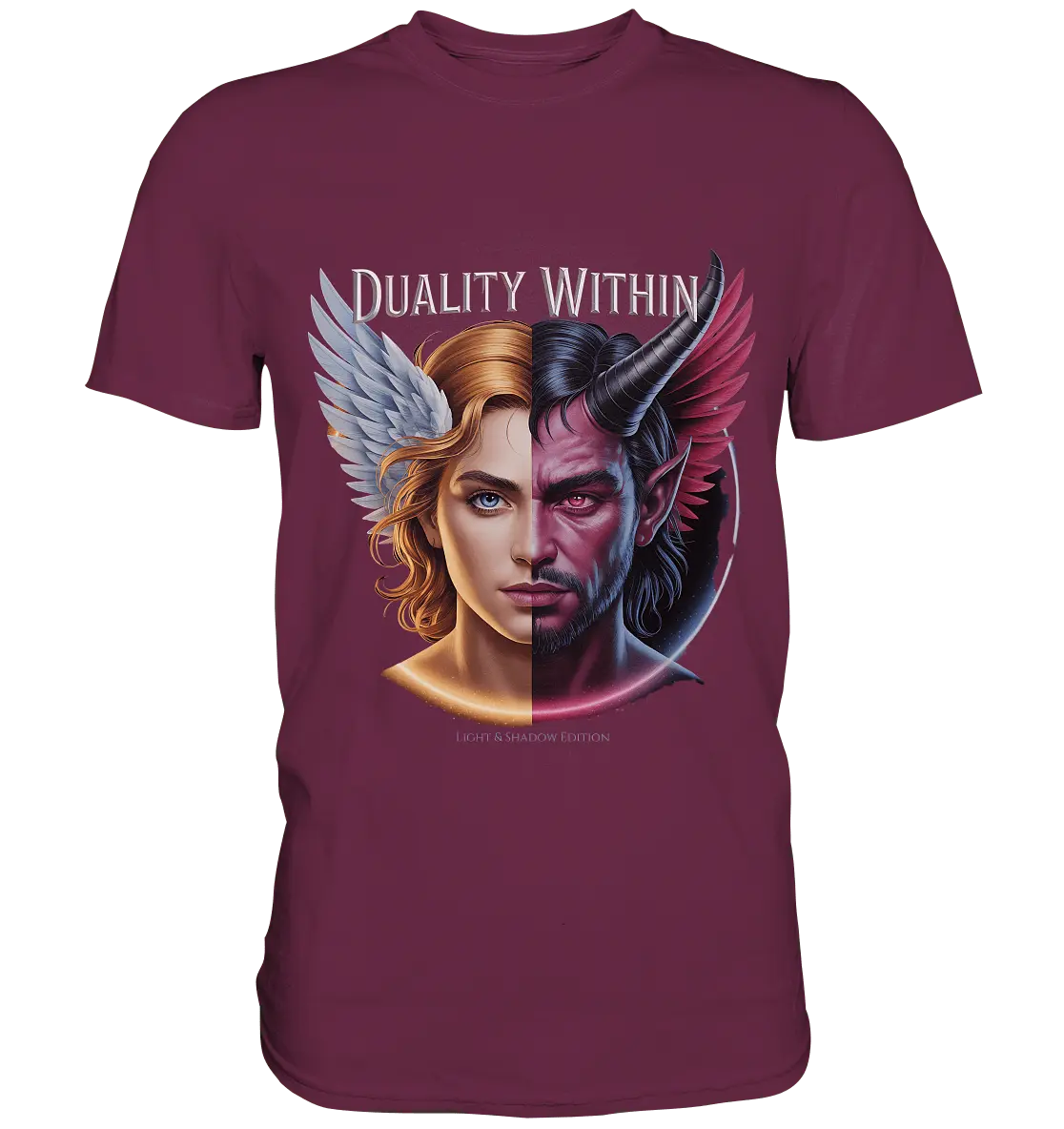 Dualität in uns – Engel & Dämon im Gleichgewicht ???????? - Premium Shirt - Bright Lights Arts