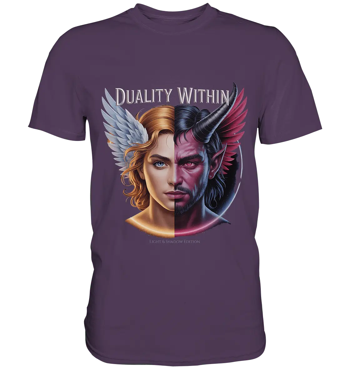 Dualität in uns – Engel & Dämon im Gleichgewicht ???????? - Premium Shirt - Bright Lights Arts
