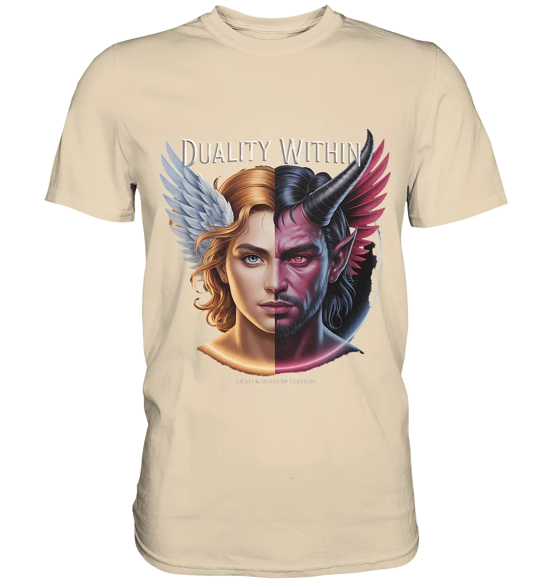 Dualität in uns – Engel & Dämon im Gleichgewicht ???????? - Premium Shirt - Bright Lights Arts