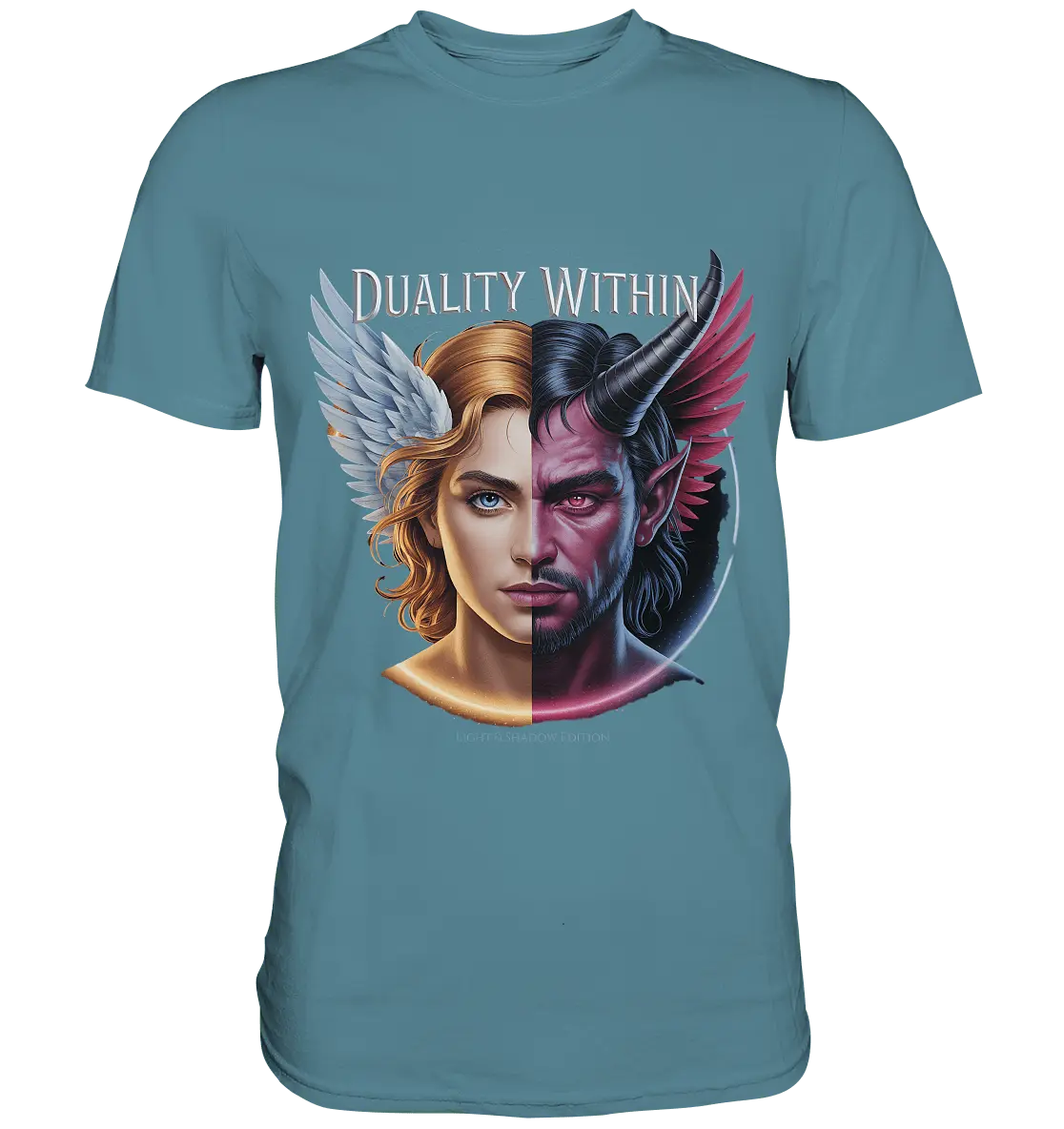 Dualität in uns – Engel & Dämon im Gleichgewicht ???????? - Premium Shirt - Bright Lights Arts