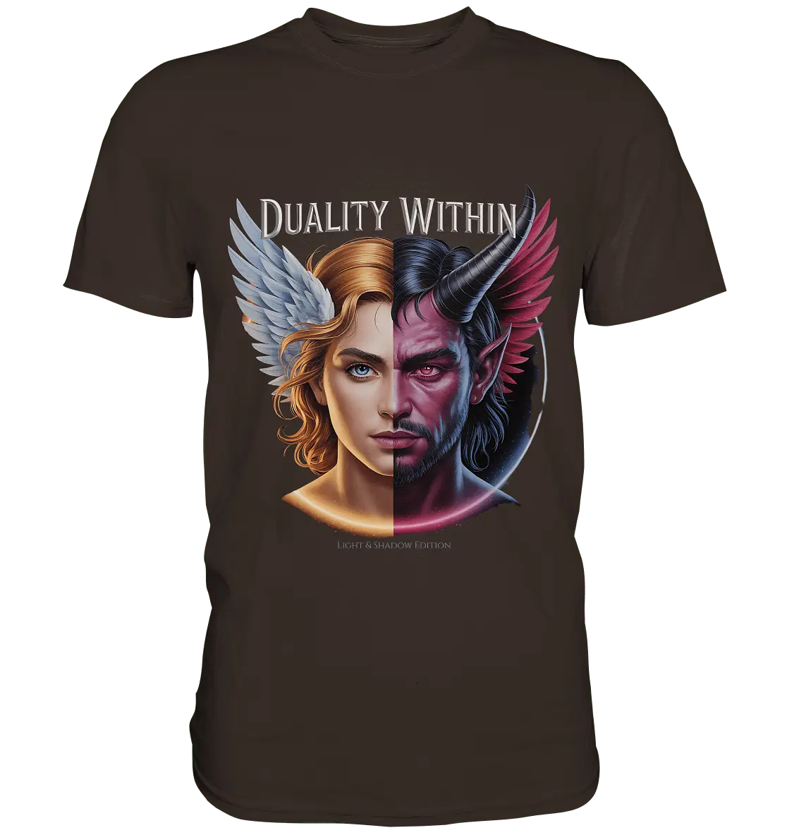 Dualität in uns – Engel & Dämon im Gleichgewicht ???????? - Premium Shirt - Bright Lights Arts