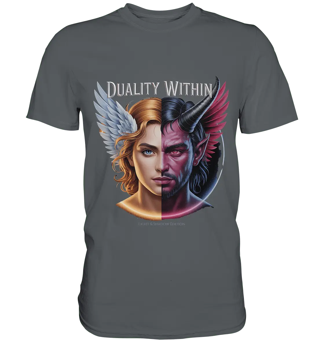 Dualität in uns – Engel & Dämon im Gleichgewicht ???????? - Premium Shirt - Bright Lights Arts