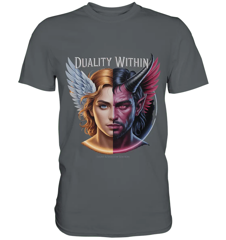 Dualität in uns – Engel & Dämon im Gleichgewicht ???????? - Premium Shirt - Bright Lights Arts