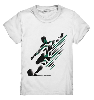 Dynamic Soccer Kick – Modernes Fußball-Design voller Energie - Kids Premium Shirt Bright Lights Arts