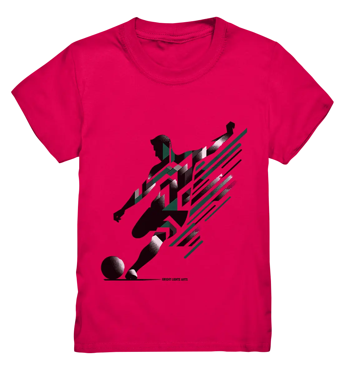 Dynamic Soccer Kick – Modernes Fußball-Design voller Energie - Kids Premium Shirt Bright Lights Arts