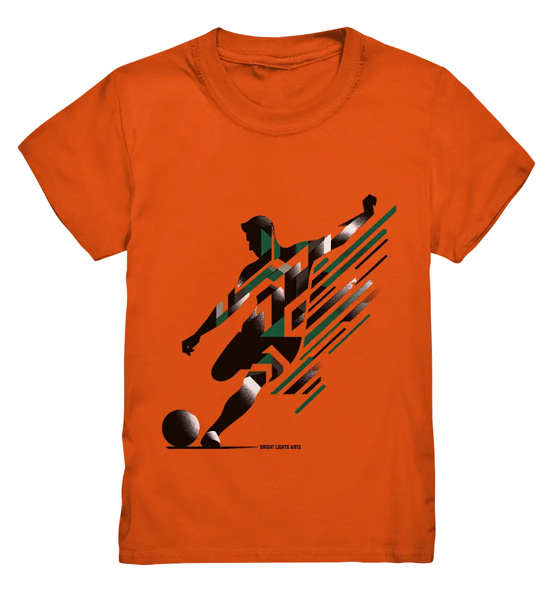 Dynamic Soccer Kick – Modernes Fußball-Design voller Energie - Kids Premium Shirt Bright Lights Arts