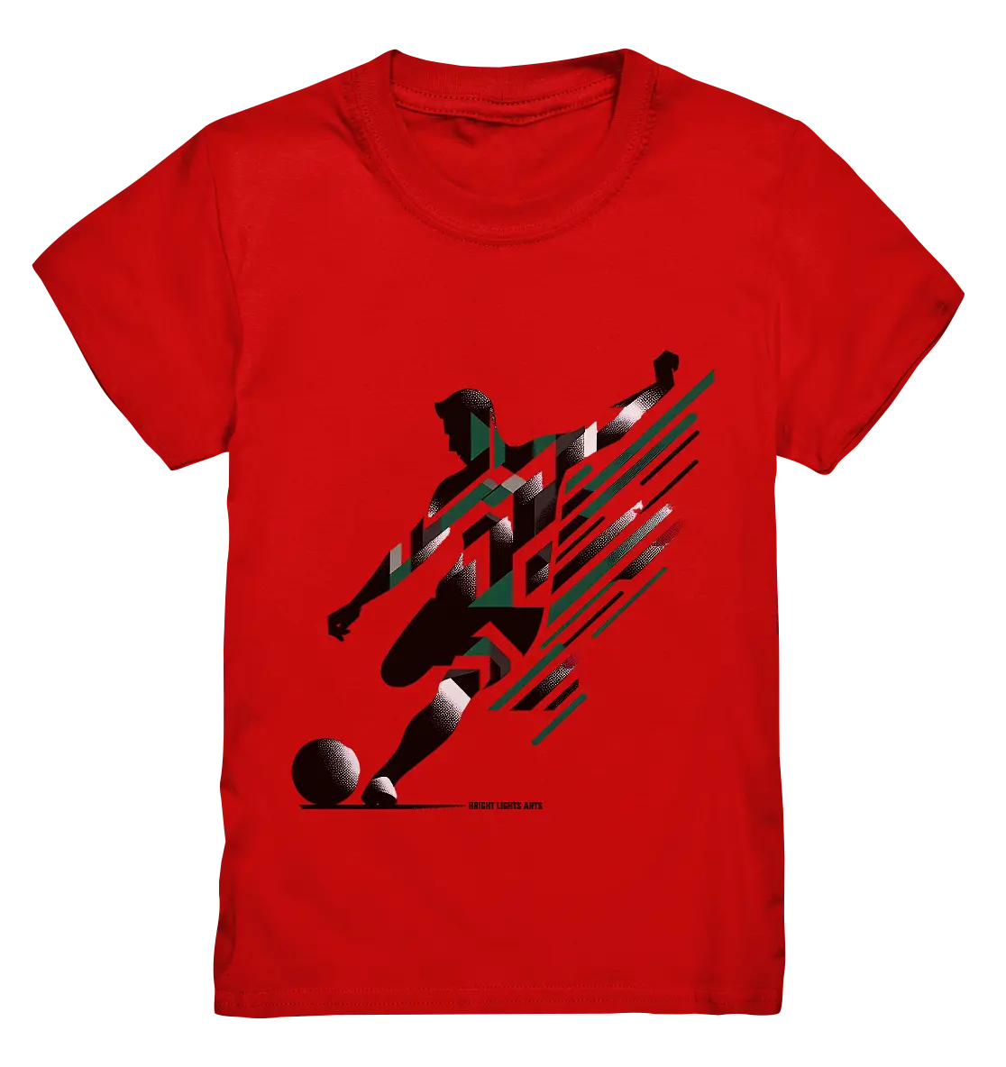 Dynamic Soccer Kick – Modernes Fußball-Design voller Energie - Kids Premium Shirt Bright Lights Arts